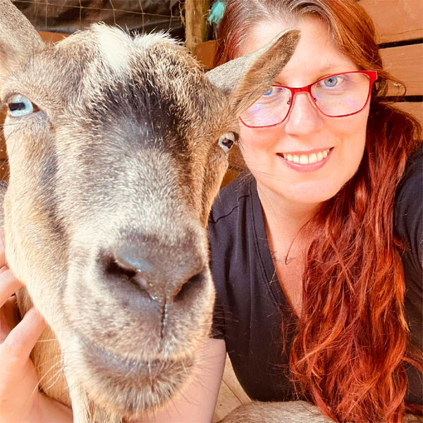 When a goat photobombs