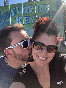 Sneaking a kiss with Faith in the Florida Keys